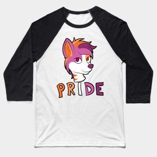Lesbian Pride - Furry Mascot 1 Baseball T-Shirt